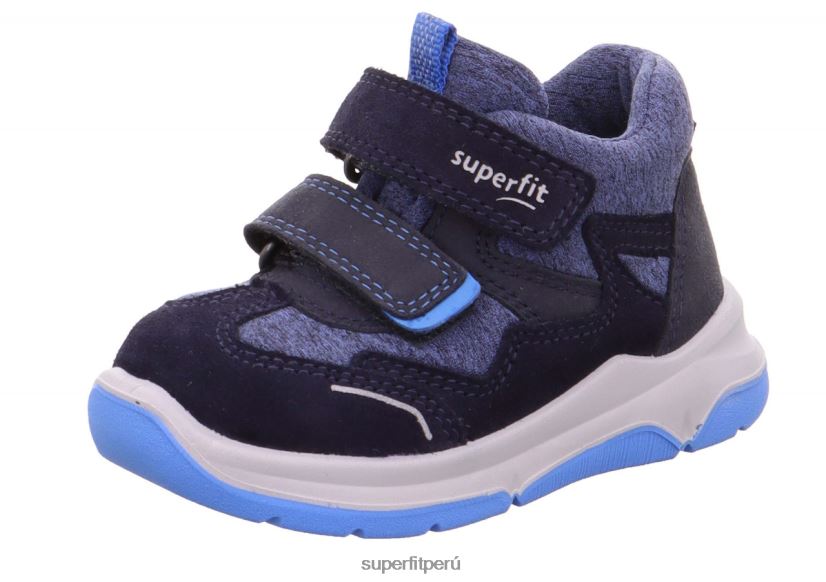 educación física Superfit bebés cooper - zapatillas bajas con cierre de velcro azul/azul claro V06L24385 zapatillas bajas