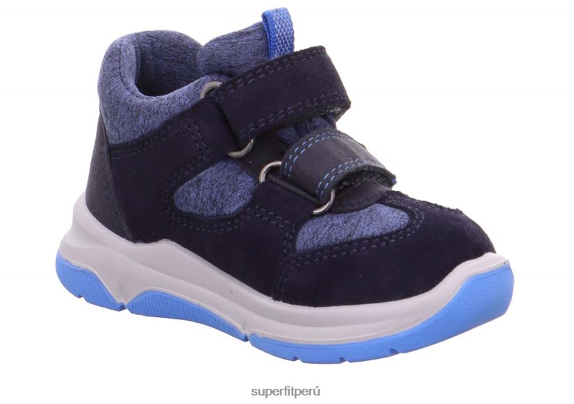 educación física Superfit bebés cooper - zapatillas bajas con cierre de velcro azul/azul claro V06L24385 zapatillas bajas