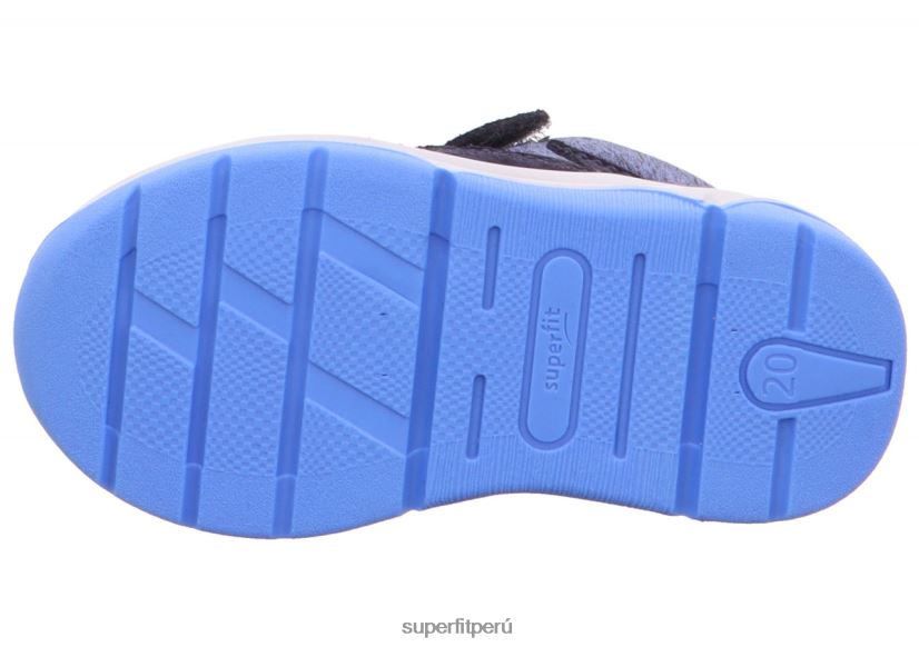 educación física Superfit bebés cooper - zapatillas bajas con cierre de velcro azul/azul claro V06L24385 zapatillas bajas