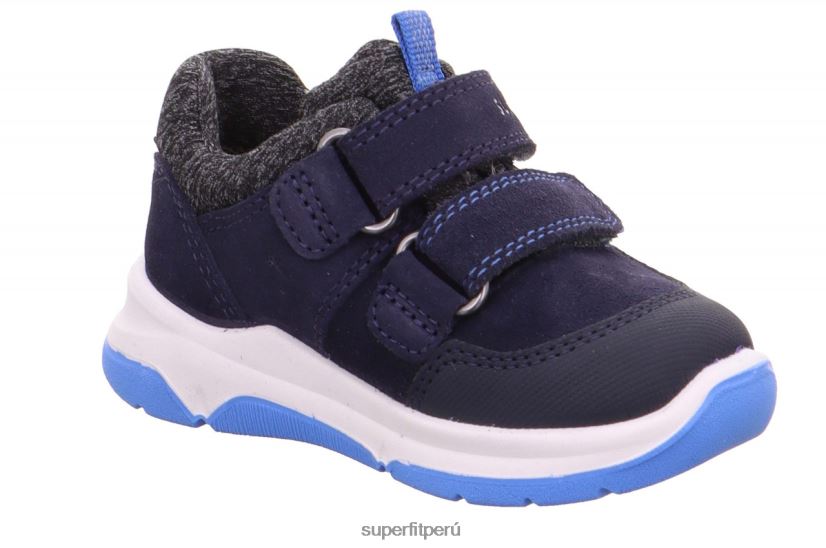 educación física Superfit bebés cooper - zapatillas bajas con cierre de velcro azul/azul claro V06L24427 zapatillas bajas
