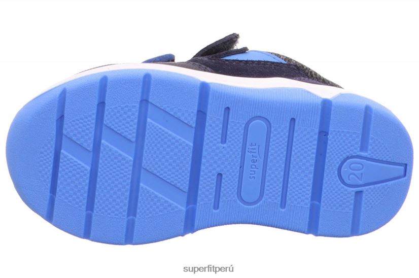 educación física Superfit bebés cooper - zapatillas bajas con cierre de velcro azul/azul claro V06L24427 zapatillas bajas