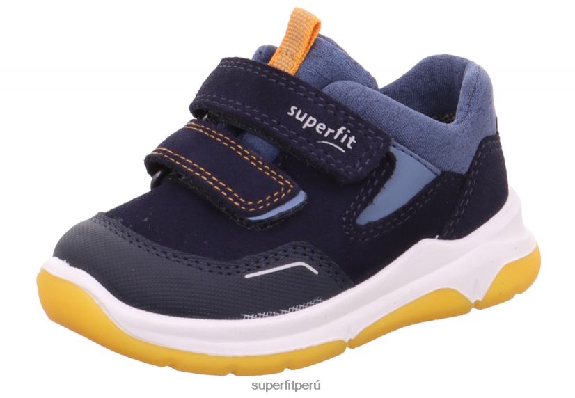 educación física Superfit bebés cooper - zapatillas bajas con cierre de velcro azul/naranja V06L24283 zapatillas bajas
