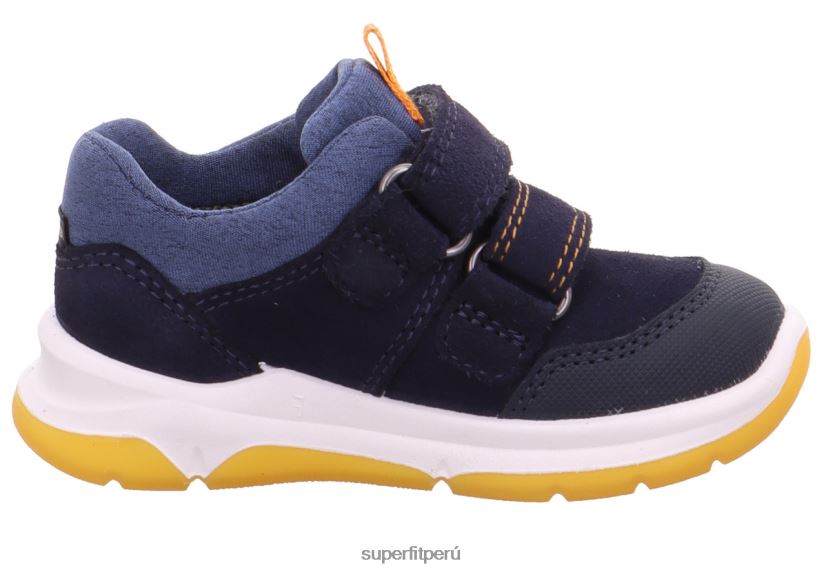 educación física Superfit bebés cooper - zapatillas bajas con cierre de velcro azul/naranja V06L24283 zapatillas bajas