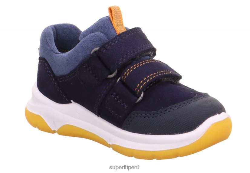 educación física Superfit bebés cooper - zapatillas bajas con cierre de velcro azul/naranja V06L24283 zapatillas bajas