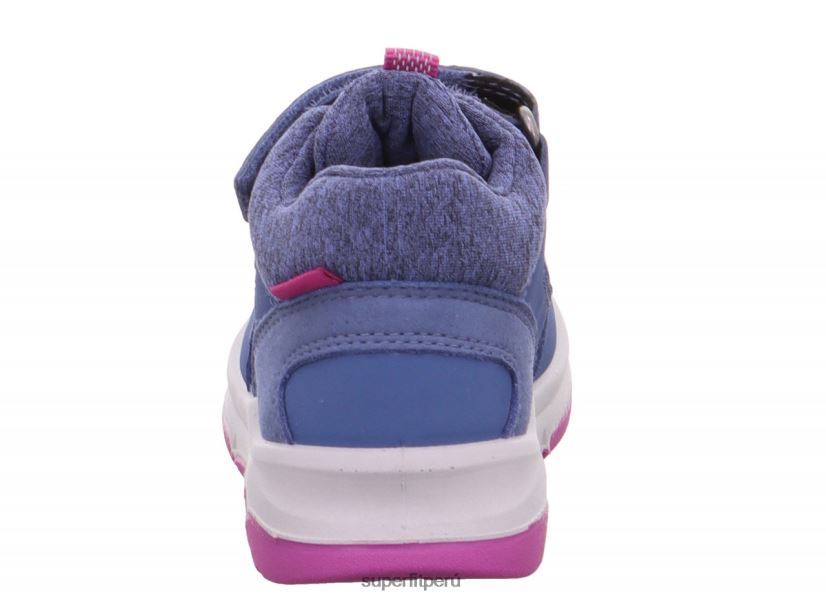 educación física Superfit bebés cooper - zapatillas bajas con cierre de velcro azul rosado V06L24370 zapatillas bajas