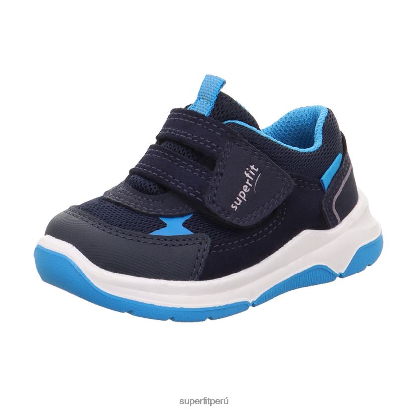 educación física Superfit bebés cooper - zapatillas bajas con cierre de velcro azul/turquesa V06L24334 zapatillas bajas