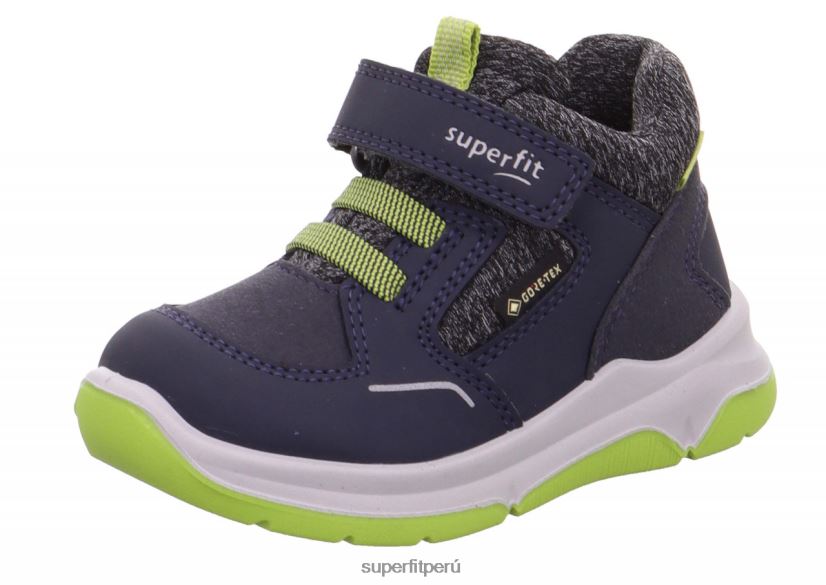 educación física Superfit bebés cooper - zapatillas bajas con cierre de velcro azul/verde claro V06L24432 zapatillas bajas