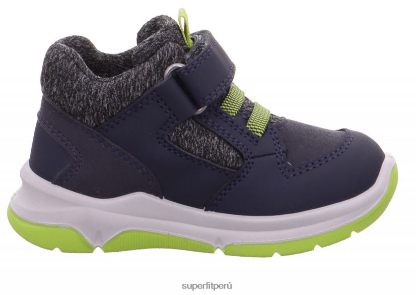 educación física Superfit bebés cooper - zapatillas bajas con cierre de velcro azul/verde claro V06L24432 zapatillas bajas