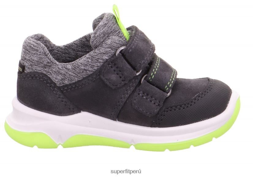 educación física Superfit bebés cooper - zapatillas bajas con cierre de velcro gris/amarillo V06L24286 zapatillas bajas