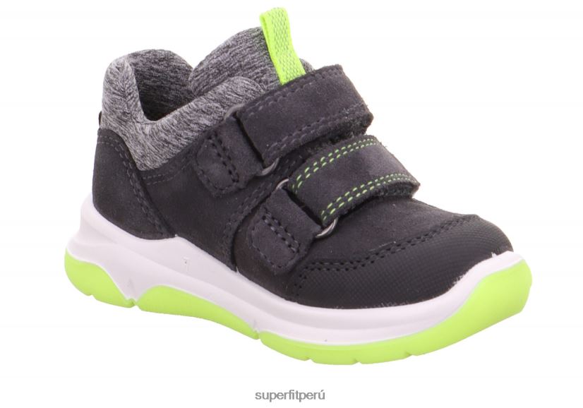 educación física Superfit bebés cooper - zapatillas bajas con cierre de velcro gris/amarillo V06L24286 zapatillas bajas