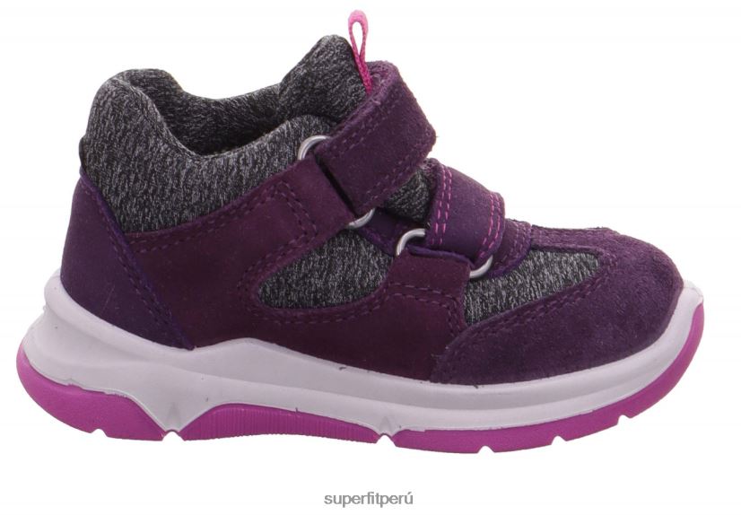 educación física Superfit bebés cooper - zapatillas bajas con cierre de velcro morado/rosa V06L24382 zapatillas bajas