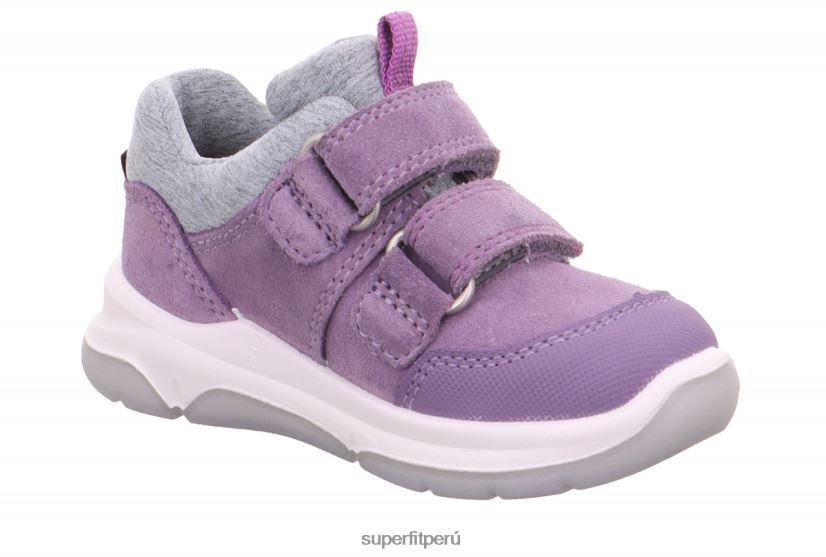 educación física Superfit bebés cooper - zapatillas bajas con cierre de velcro púrpura V06L24270 zapatillas bajas