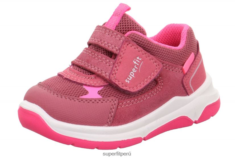 educación física Superfit bebés cooper - zapatillas bajas con cierre de velcro rosa V06L24244 zapatillas bajas