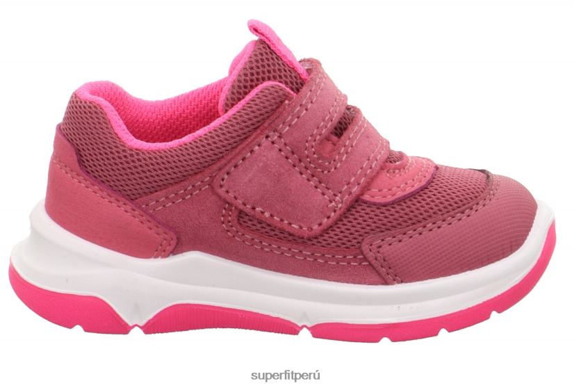 educación física Superfit bebés cooper - zapatillas bajas con cierre de velcro rosa V06L24244 zapatillas bajas