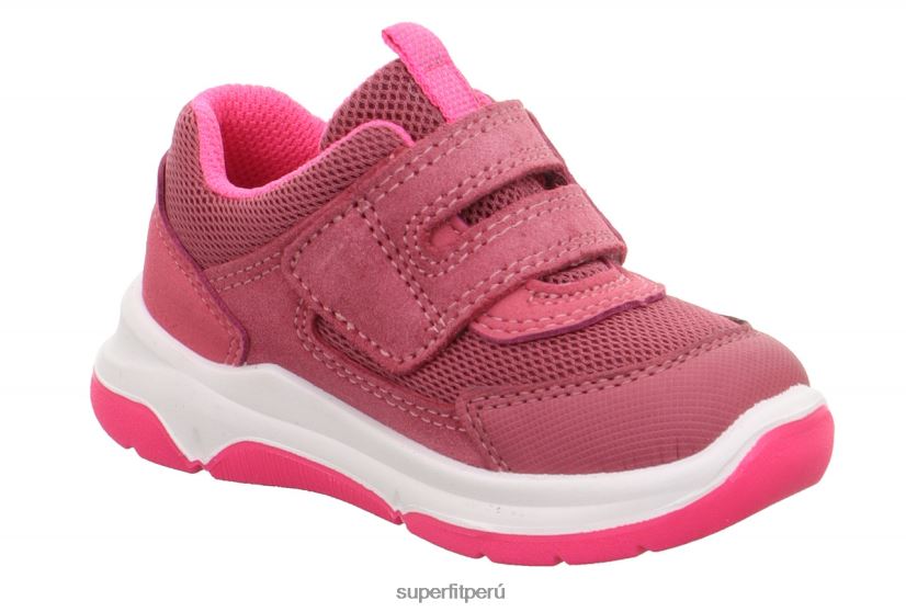 educación física Superfit bebés cooper - zapatillas bajas con cierre de velcro rosa V06L24244 zapatillas bajas