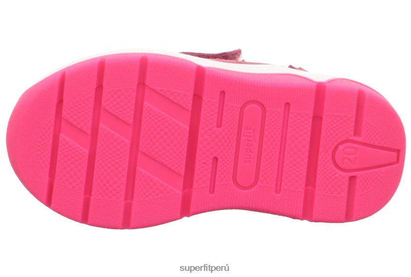 educación física Superfit bebés cooper - zapatillas bajas con cierre de velcro rosa V06L24244 zapatillas bajas