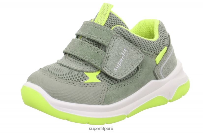 educación física Superfit bebés cooper - zapatillas bajas con cierre de velcro verde claro/amarillo V06L24331 zapatillas bajas