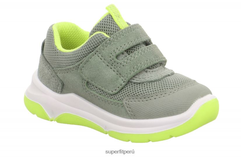 educación física Superfit bebés cooper - zapatillas bajas con cierre de velcro verde claro/amarillo V06L24331 zapatillas bajas