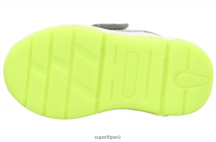 educación física Superfit bebés cooper - zapatillas bajas con cierre de velcro verde claro/amarillo V06L24331 zapatillas bajas