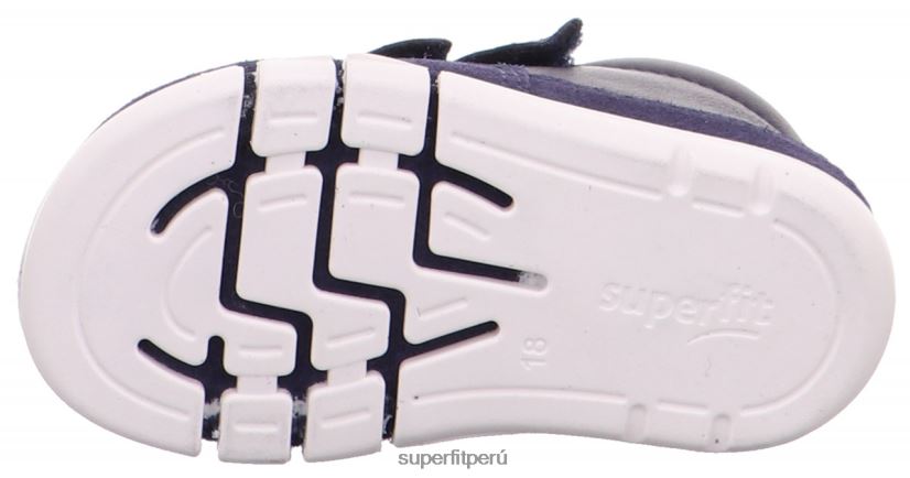 educación física Superfit bebés flexy - zapatillas bajas con cierre de velcro azul V06L24353 zapatillas bajas