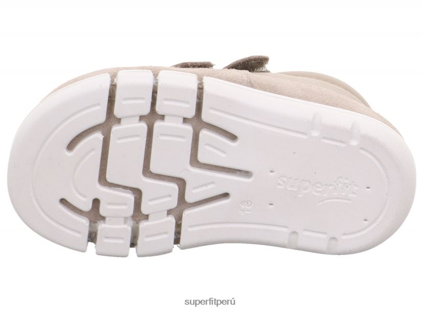 educación física Superfit bebés flexy - zapatillas bajas con cierre de velcro beige V06L24279 zapatillas bajas