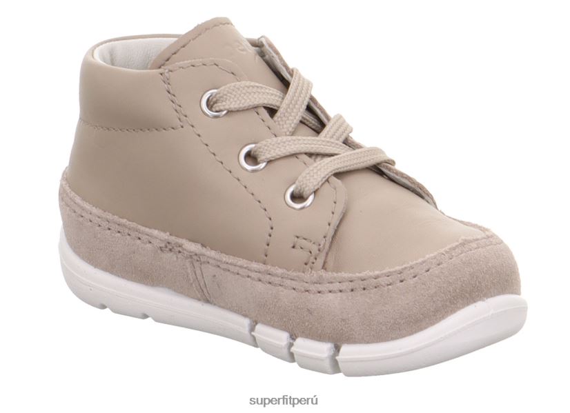 educación física Superfit bebés flexy - zapatillas bajas con cordones beige V06L24275 zapatillas bajas