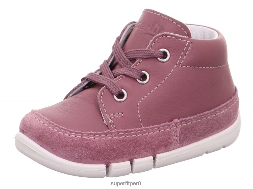 educación física Superfit bebés flexy - zapatillas bajas con cordones púrpura V06L24399 zapatillas bajas