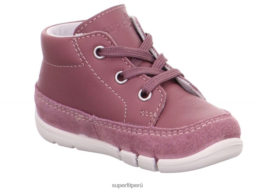 educación física Superfit bebés flexy - zapatillas bajas con cordones púrpura V06L24399 zapatillas bajas