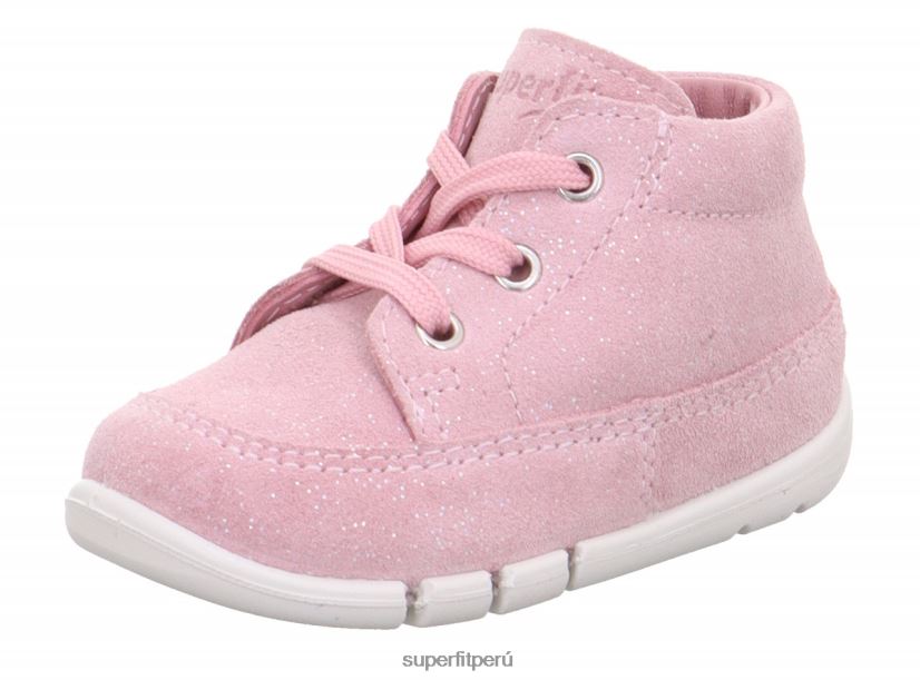 educación física Superfit bebés flexy - zapatillas bajas con cordones rosa V06L24319 zapatillas bajas