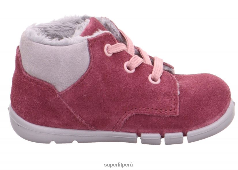 educación física Superfit bebés flexy - zapatillas bajas con cordones rosa V06L24430 zapatillas bajas