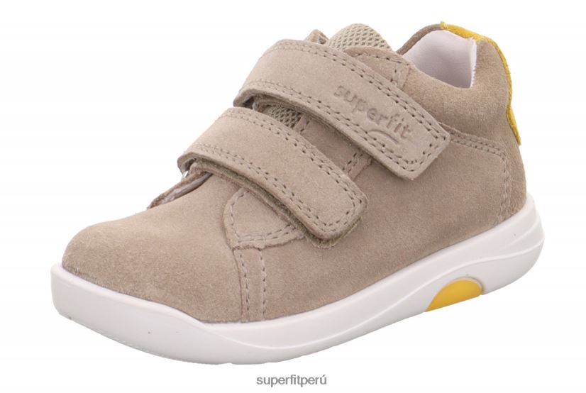 educación física Superfit bebés lillo - zapatillas bajas con cierre de velcro beis/amarillo V06L24312 zapatillas bajas