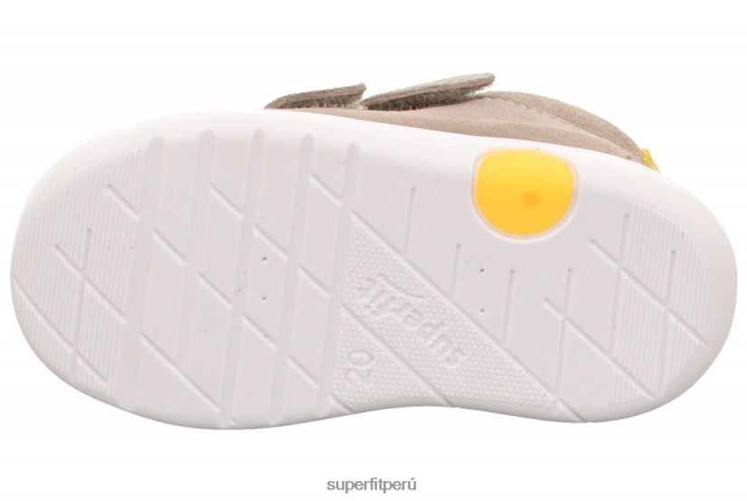 educación física Superfit bebés lillo - zapatillas bajas con cierre de velcro beis/amarillo V06L24312 zapatillas bajas