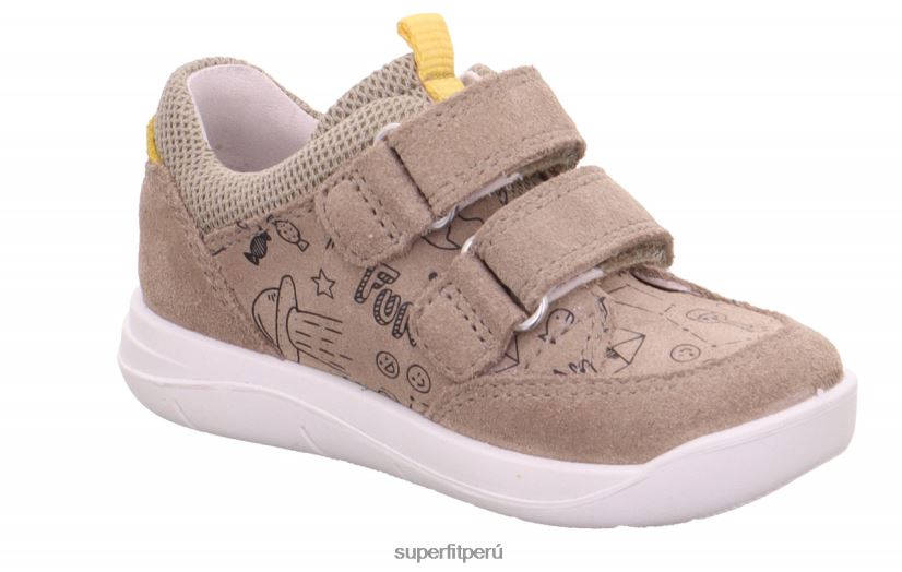 educación física Superfit bebés lillo - zapatillas bajas con cierre de velcro beis/amarillo V06L24313 zapatillas bajas