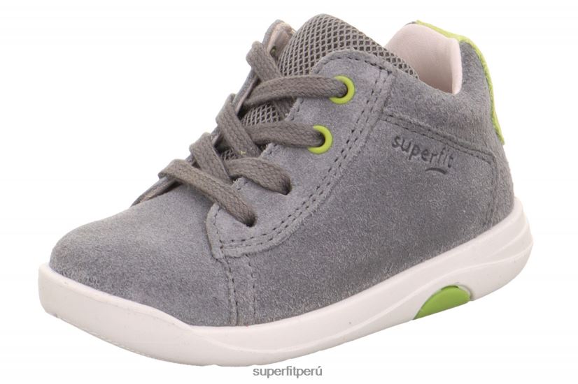 educación física Superfit bebés lillo - zapatillas bajas con cordones gris claro/verde V06L24350 zapatillas bajas