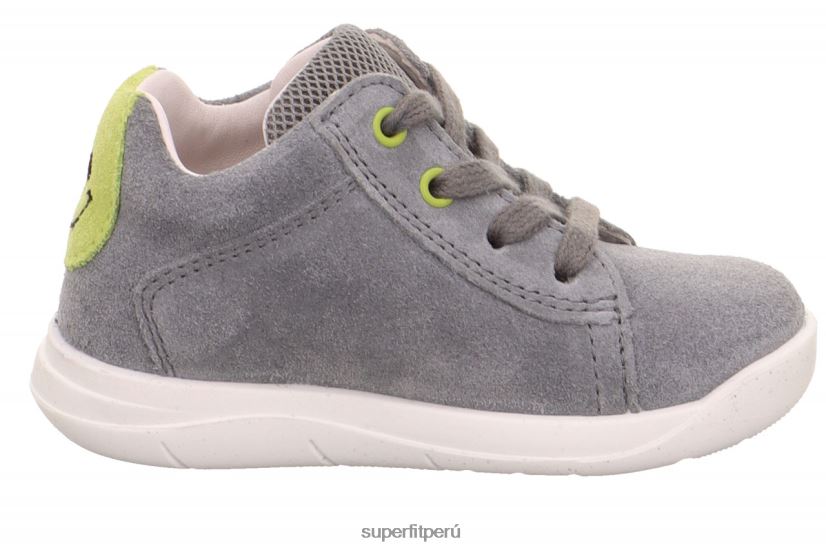 educación física Superfit bebés lillo - zapatillas bajas con cordones gris claro/verde V06L24350 zapatillas bajas