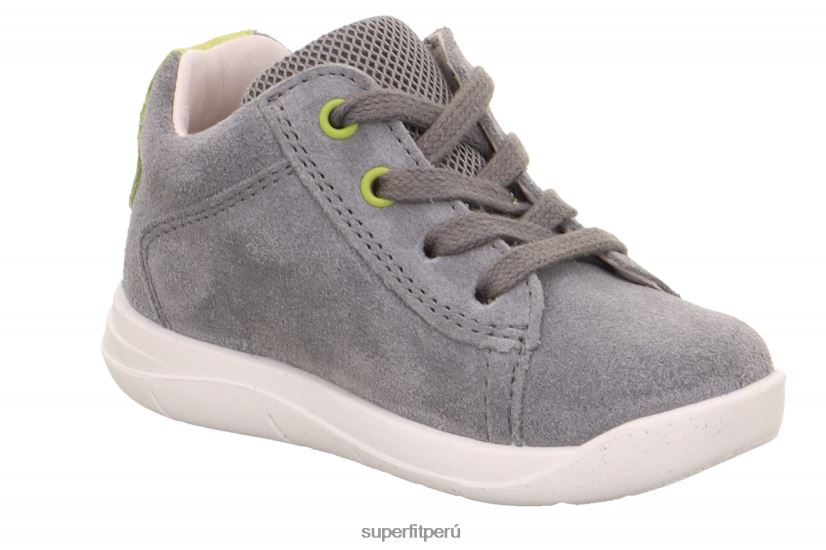 educación física Superfit bebés lillo - zapatillas bajas con cordones gris claro/verde V06L24350 zapatillas bajas