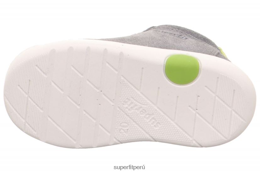 educación física Superfit bebés lillo - zapatillas bajas con cordones gris claro/verde V06L24350 zapatillas bajas