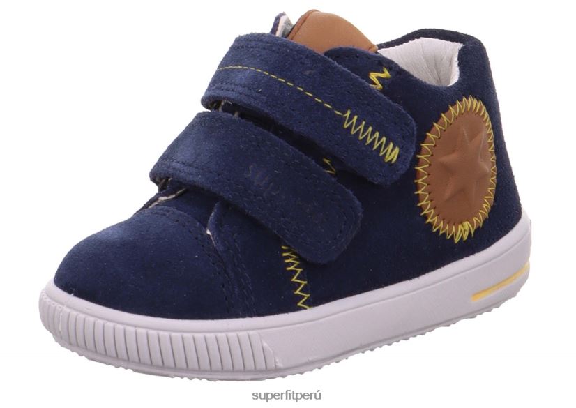 educación física Superfit bebés moppy - zapatillas bajas con cierre de velcro azul Marrón V06L24414 zapatillas bajas