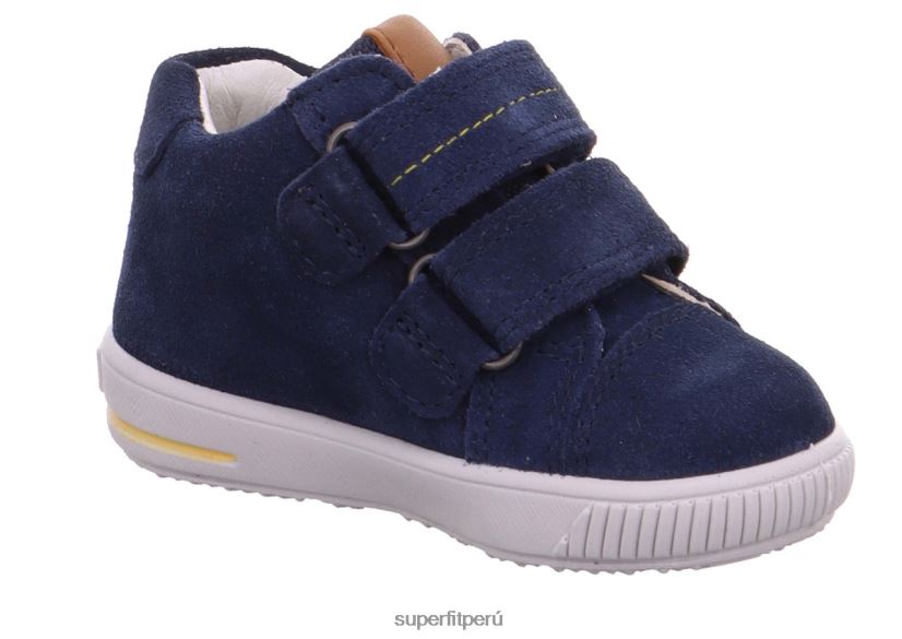 educación física Superfit bebés moppy - zapatillas bajas con cierre de velcro azul Marrón V06L24414 zapatillas bajas