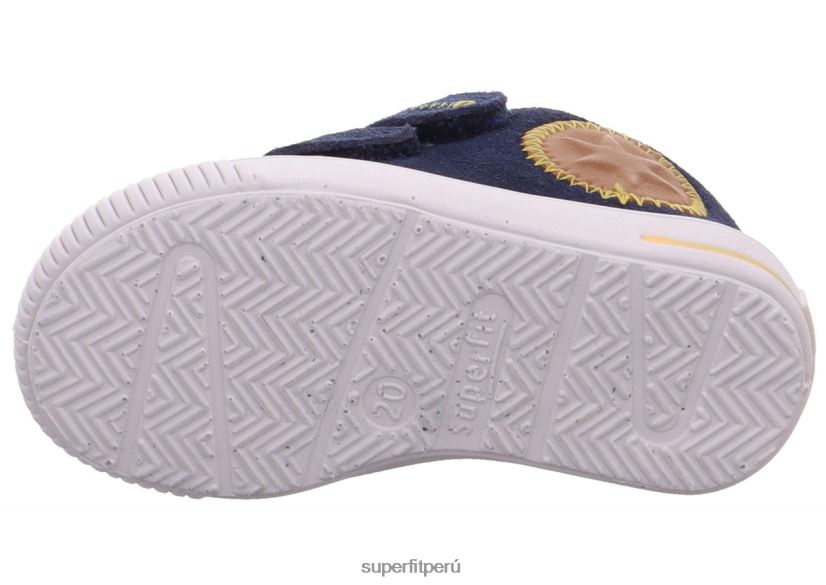 educación física Superfit bebés moppy - zapatillas bajas con cierre de velcro azul Marrón V06L24414 zapatillas bajas