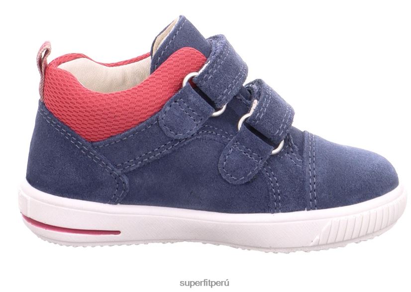 educación física Superfit bebés moppy - zapatillas bajas con cierre de velcro azul rojo V06L24309 zapatillas bajas