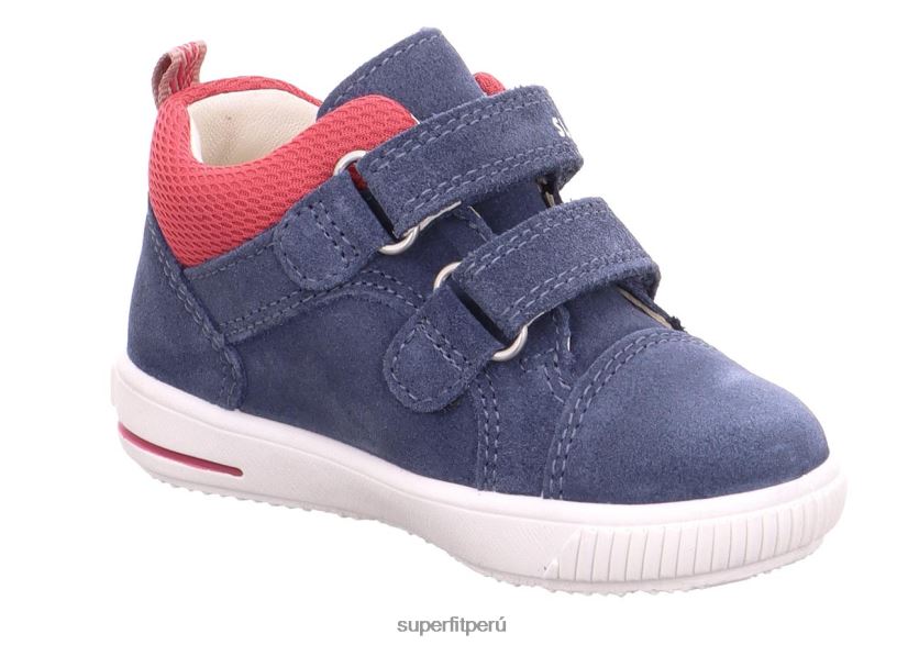 educación física Superfit bebés moppy - zapatillas bajas con cierre de velcro azul rojo V06L24309 zapatillas bajas
