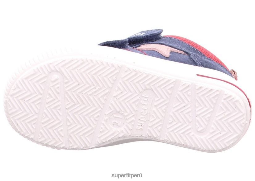 educación física Superfit bebés moppy - zapatillas bajas con cierre de velcro azul rojo V06L24309 zapatillas bajas