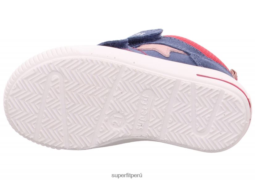 educación física Superfit bebés moppy - zapatillas bajas con cierre de velcro azul rojo V06L24309 zapatillas bajas