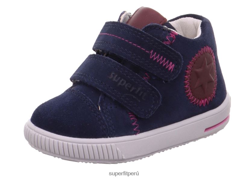 educación física Superfit bebés moppy - zapatillas bajas con cierre de velcro azul rojo V06L24379 zapatillas bajas