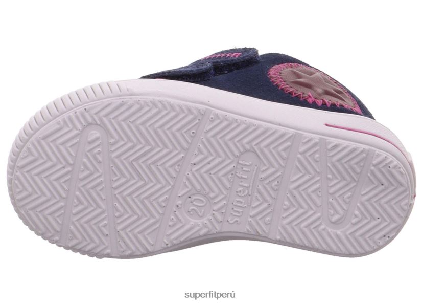 educación física Superfit bebés moppy - zapatillas bajas con cierre de velcro azul rojo V06L24379 zapatillas bajas