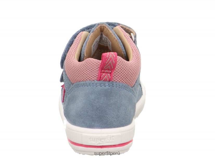 educación física Superfit bebés moppy - zapatillas bajas con cierre de velcro azul rosado V06L24342 zapatillas bajas