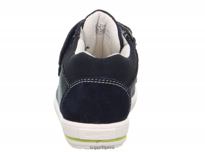 educación física Superfit bebés moppy - zapatillas bajas con cierre de velcro azul/verde claro V06L24245 zapatillas bajas