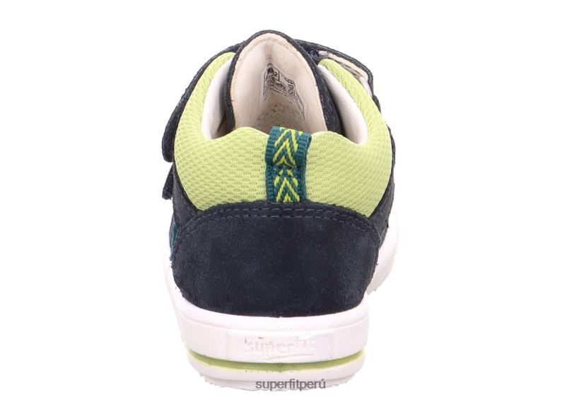 educación física Superfit bebés moppy - zapatillas bajas con cierre de velcro azul/verde claro V06L24344 zapatillas bajas