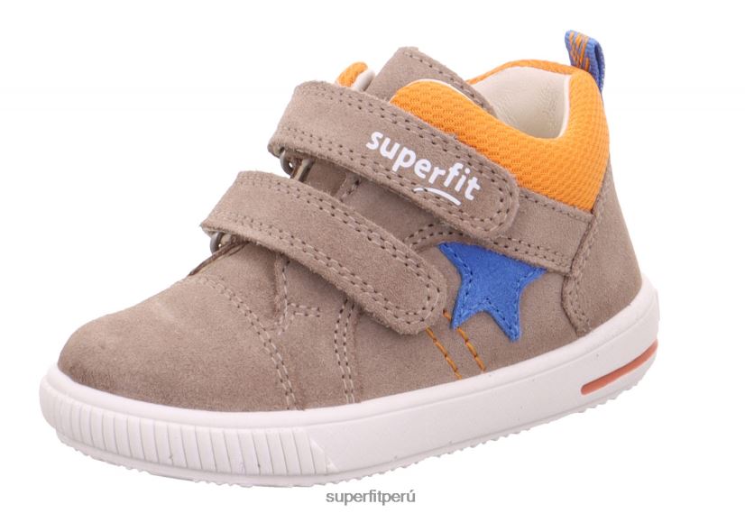 educación física Superfit bebés moppy - zapatillas bajas con cierre de velcro beis/naranja V06L24294 zapatillas bajas